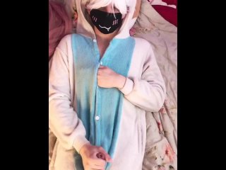 femboy, exclusive, kigurumi, handjob