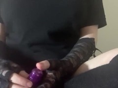 Toy Review in knee highs! - Voodoo Pocket Pleasure Vibrator