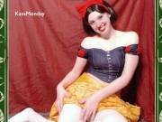 Preview 6 of Snow White Tempts + Teases with her Opaque White Pantyhose
