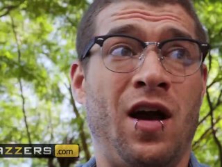 Brazzers - Milf nextdoor Alexis Fawx takes 2 big dicks dp screenshot number 2