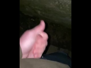 Last night of freedom before lockdown having a wank with big cumshot 
