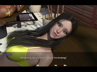visual novel game, fetish, big dick, brunette big tits