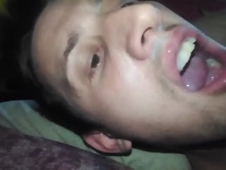 Self Suck cum and Swallowed