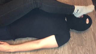 Teenage Girl Mistress Femdom After A Stroll With Gray Nike Socks