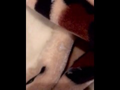 Sperm on soft mink blanket