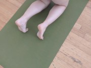Preview 2 of Yoga Teacher practises Nude with Pussy Close Up