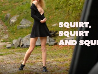 Hot Teen Intense Squirt in the Nature