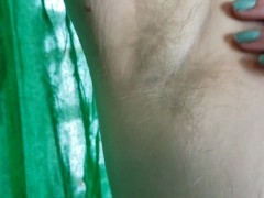 Armpit hairy fetish with Seattle Ganja Goddess: Armpit hair brushing stinky