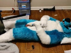 Fizzy tortures his balls with a robospanker - Screenshot 16 of 16 - Furry