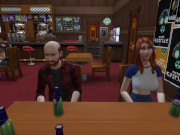 Preview 4 of DDSims gangbanged in bar by husband's friends - Sims 4