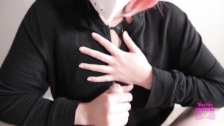 [Big Tits ASMR] Erotic Voice & Titjob ♥ Serving You in Cute Underwear ♥ hentai