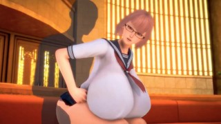 3D エロアニメ 超巨乳女子高生