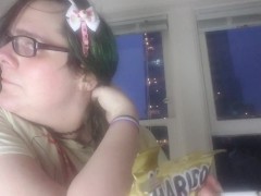"I want fuit gummy :3" smoking fetish/crinkle bag ASMR