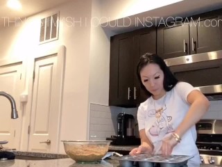 Baking_Carrot Cake Muffins while Fucking_myself