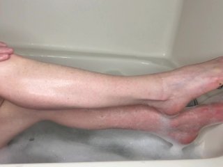 Myra_Takes a Bath and ShavesHer Legs. - ASMR