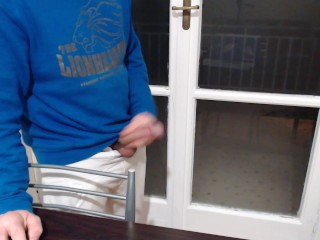 Enjoy_Masturbating in front of my neighbours - Public (Greek_uncut dick)