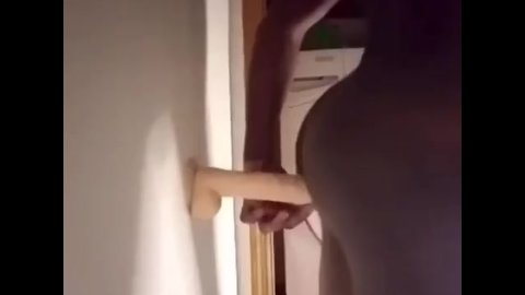 Throwing that ass back on my dildo