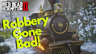 Игра в видеоигры - Red Dead Redemption 2 Ролевая игра #22 - Ограбление поезда!