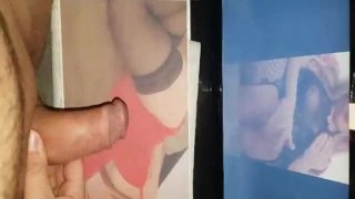 fan masturbates front of my video