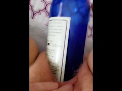  Bottle Stretching Hairy Ginger Pussy