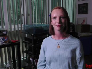 ALWAYS HORNY REDHEAD SLUT Is a PORN ADDICT& Loves WORKING for the BIGLOAD