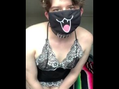 Kitty’s first attempt at a striptease 