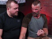 Preview 5 of Bearback - Hearing Impaired Silver Daddy Face Fucked By Hunter Scott