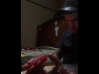 Blake Joseph jerking off very thick strong mixed veryhard cock tatted mixed boy skinny_tweaker