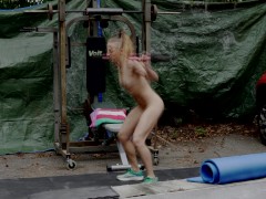 BTS - Exhibitionist, Lora Cross's Savage Outdoor Workout