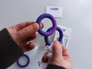 Unboxing Silicone color change Cockrings Set (Club-des-branleurs.fr)