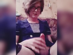 Hattabi4ik Crossdresser Fapping Cute Big Dick (Homemade) 