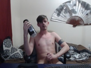 Twink Enjoying his Fleshlight with some Super Intense Moaning!