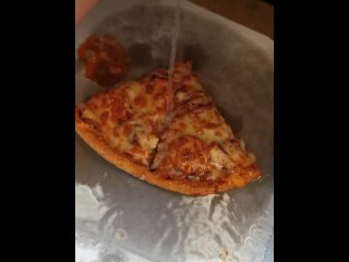 fetish, food piss, solo female, vertical video