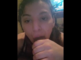 vertical video, brunette, exclusive, blow job