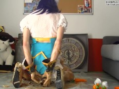 Crossdress cosplay Lucina's messy Easter teaser