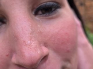 Girl pissed, spat and slapped on face in public