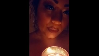 Luz de velas y mi tittie