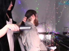 Drying, Brushing, Styling, and Measuring Long Male Hair PREVIEW