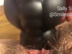 Hairy Pussy Up Close Big Dildo Fuck, Amateur Girl Next Door - Sally Smiles