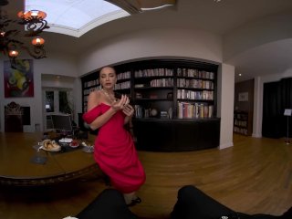 VR BANGERS Hottest Enemy In Red Dress Makes Your Mission Really Hard VRPorn