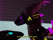 Preview 5 of TINY PROTOGEN GIRL DOMINATES TALL SYNTH [FURRY] [ROBOT?] [CREAMPIE]
