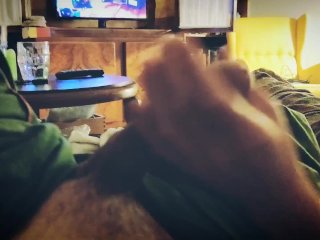 Mistress Playing With His Cock.Massive POV Cumshot!