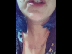 Sexy Smoker Spit Play Big Tits Pop Out On Live Stream