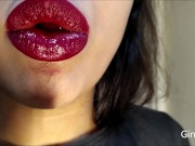 Preview 2 of Strawberry vore, tongue and smoking fetish (Short version)
