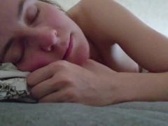 SLEEPY SWEET BABE VIDEOMESSAGE TO HER STEPDADDY