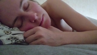 VIDEOMESSAGE TO HER STEPDADDY FROM A SLEEPY SWEET BABE