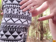 Preview 3 of Standing Doggystyle Creampie (4K Public Nature Sex)