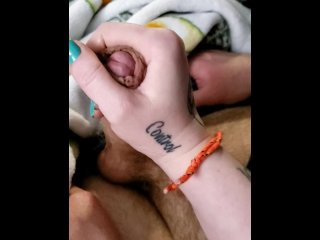 After Dinner Hand Job with my Little Tattooed Hands