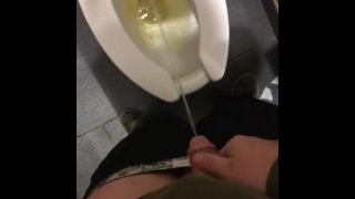 Small cock peeing 