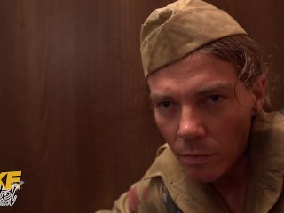 Fake Hostel War time widows passionate fuck with soldier at night screenshot number 0